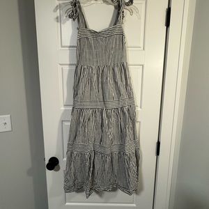 Lined striped dress